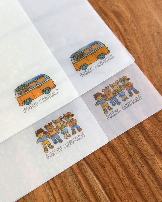 Party Animals Holographic Page Protectors