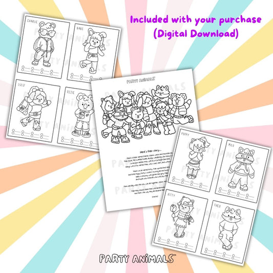 Party Animals Character Swatch Cards (Digital Download)