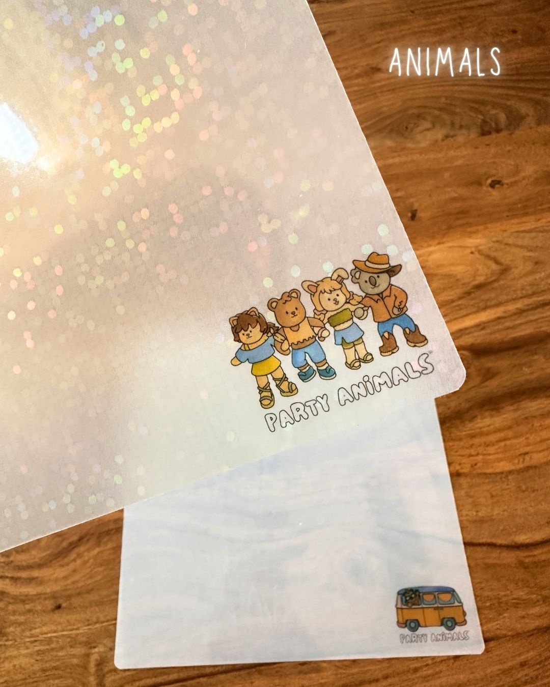 Party Animals Holographic Page Protectors