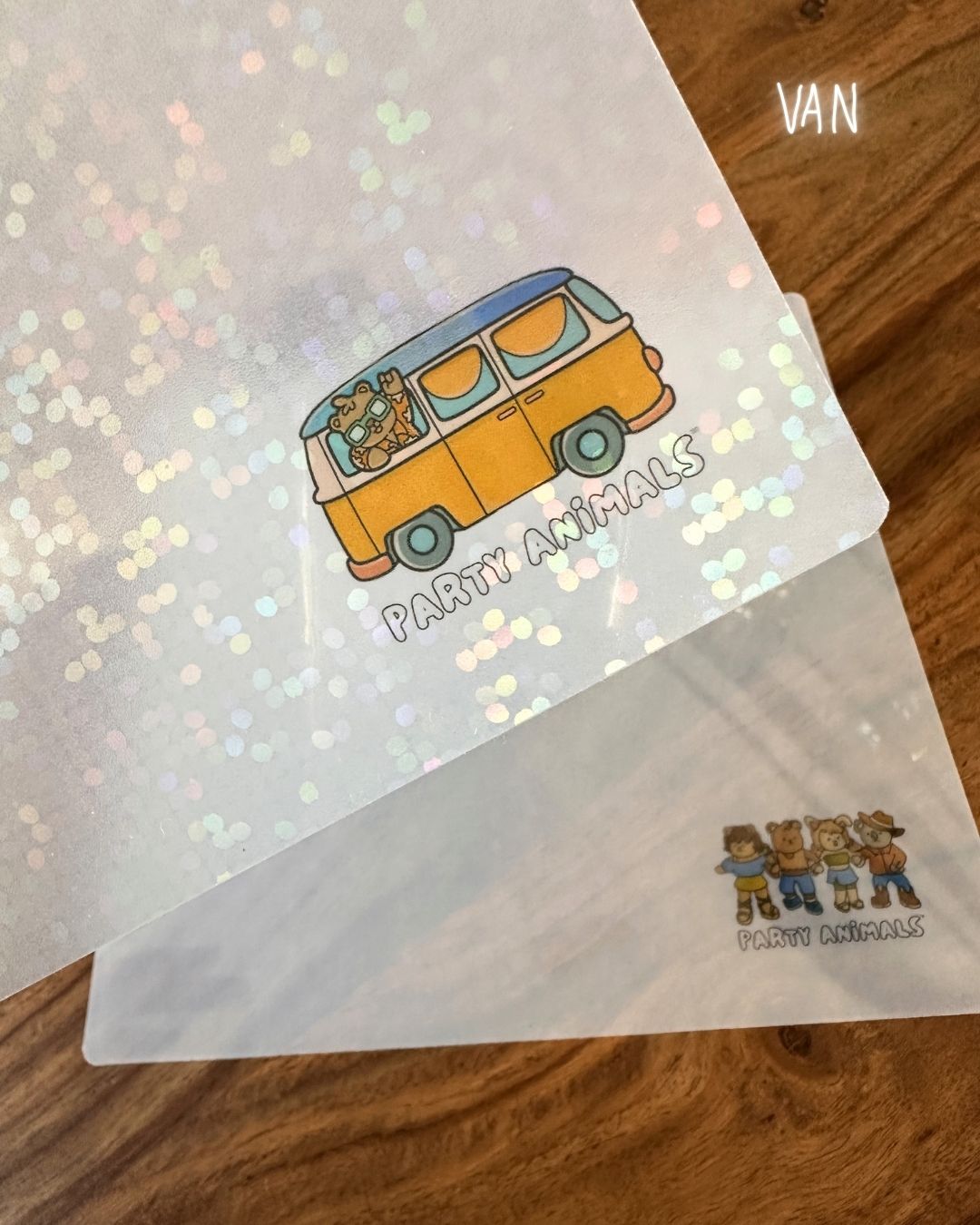 Party Animals Holographic Page Protectors