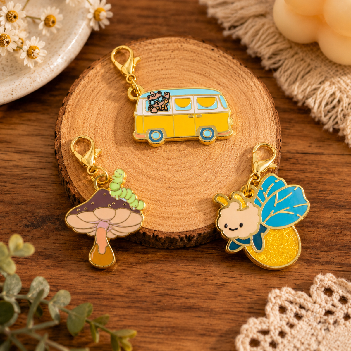 Party Animals Enamel Charms