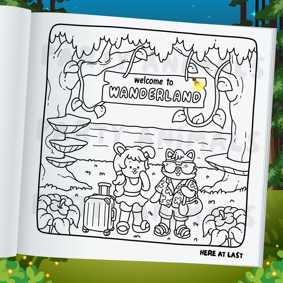 Into Wanderland Spiralbound Coloring Book