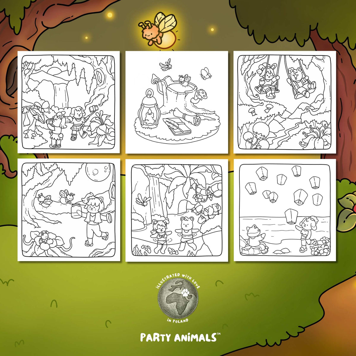 Into Wanderland Spiralbound Coloring Book
