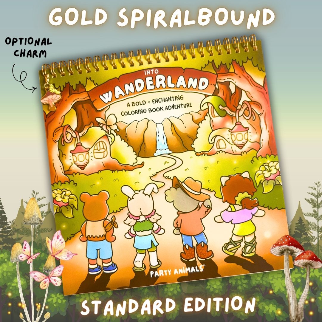 Into Wanderland Spiralbound Coloring Book