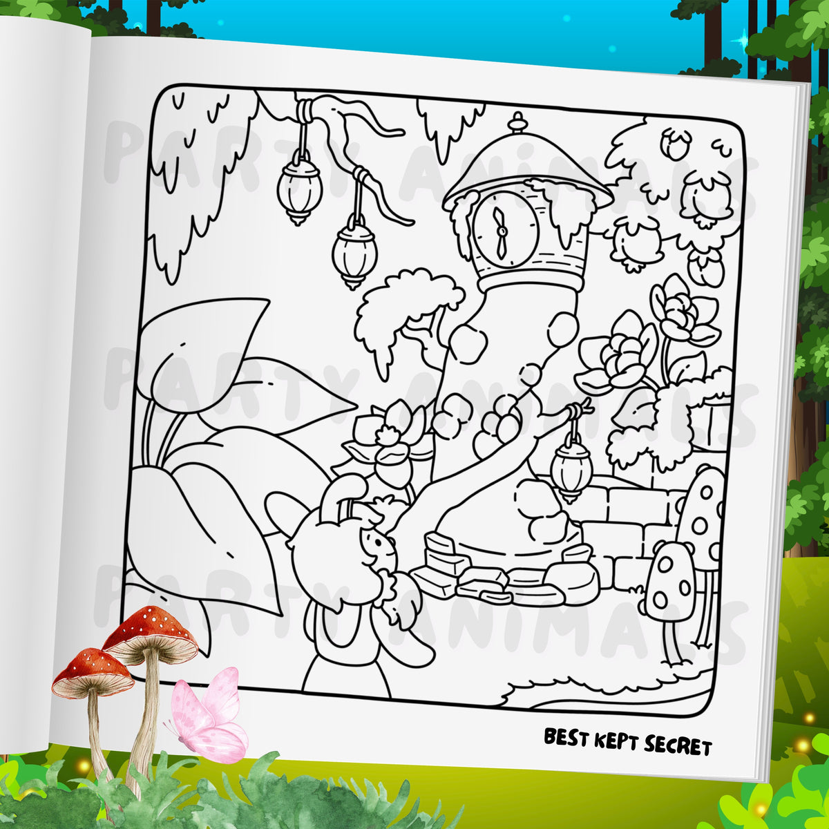 Into Wanderland Spiralbound Coloring Book