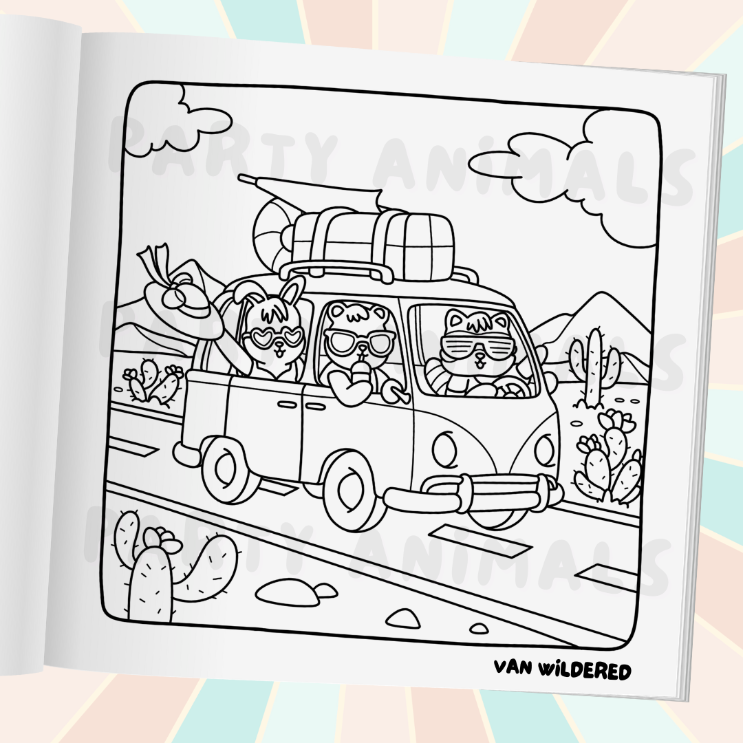 Road Trippin' Coloring Book (Paperback)