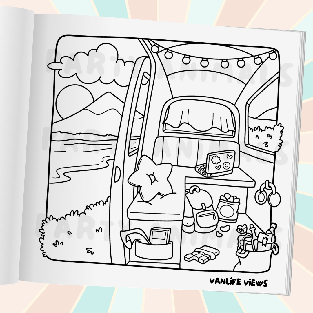 Road Trippin' Coloring Book (Paperback)