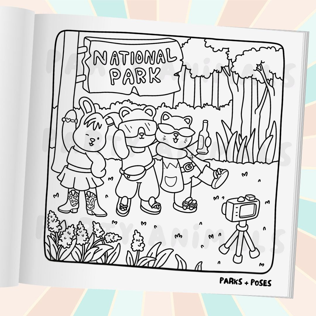 Road Trippin' Spiralbound Coloring Book