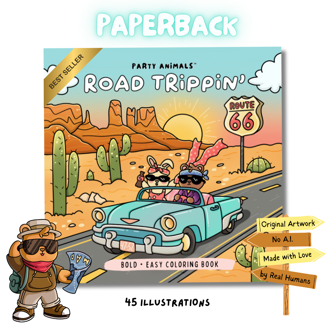 Road Trippin' Coloring Book (Paperback)