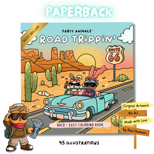 Road Trippin' Coloring Book (Paperback)