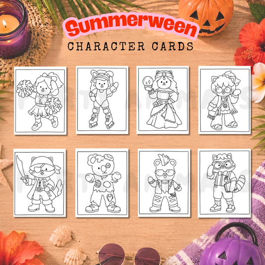Summerween Character Cards