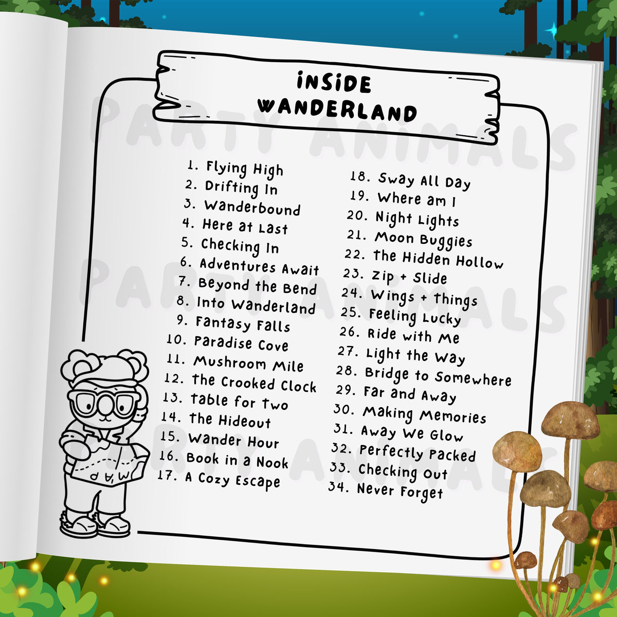 Into Wanderland Coloring Book: Standard Edition (Paperback)