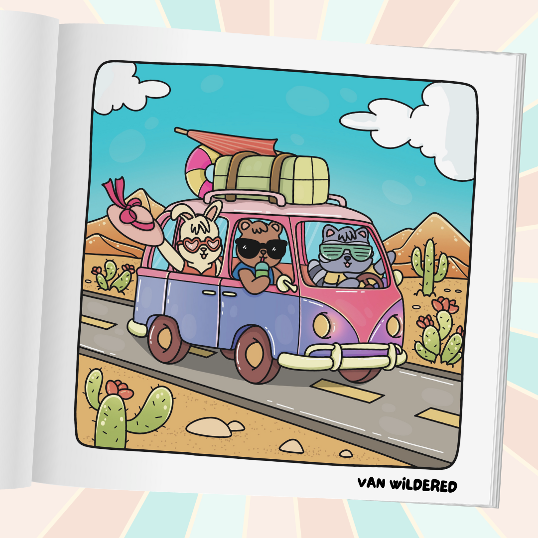 Road Trippin' Coloring Book (Paperback)